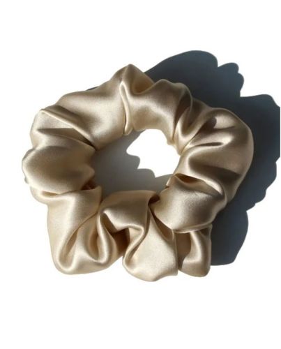 Beldura Seiden Scrunchie Sand